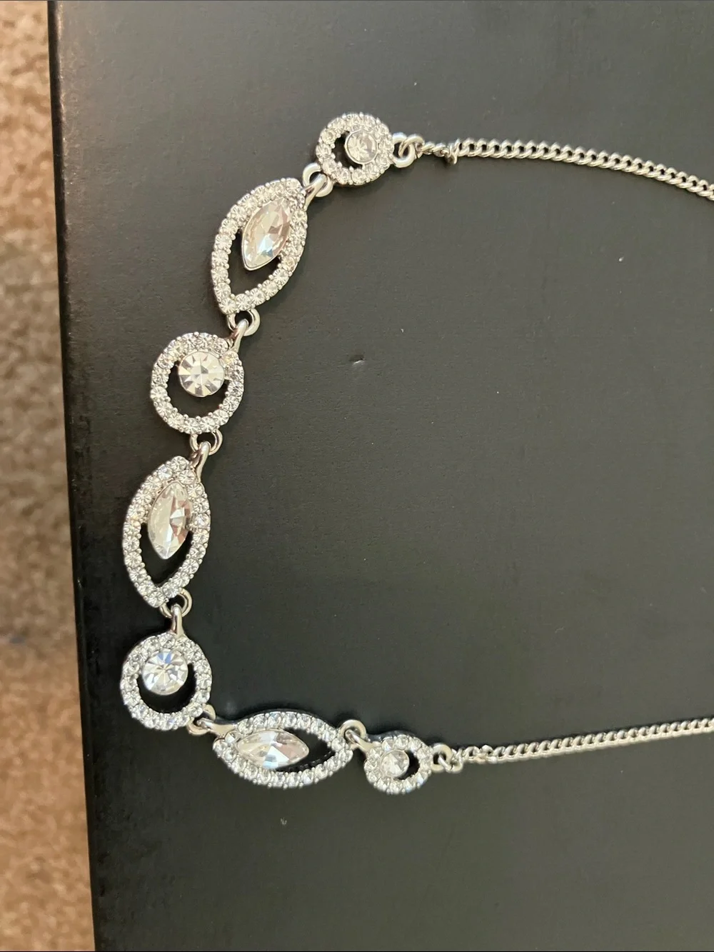 Givenchy Silver Crystal Necklace - Elegant Women’s Jewelry
